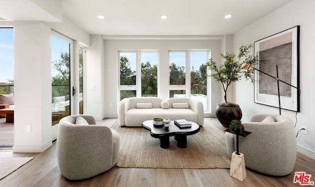 interior space featuring light hardwood / wood-style flooring