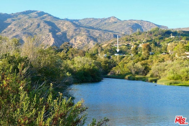 property view of water with a mountain view