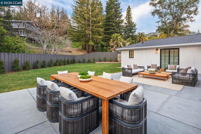 view of patio / terrace with outdoor lounge area