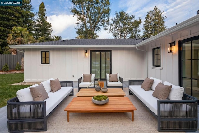 view of patio / terrace featuring outdoor lounge area