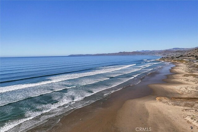 water view with a view of the beach