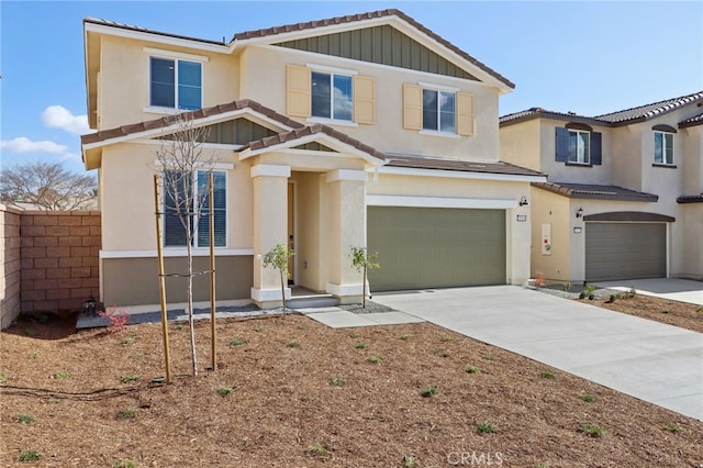 view of front of home featuring a garage