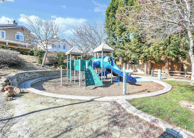 view of jungle gym