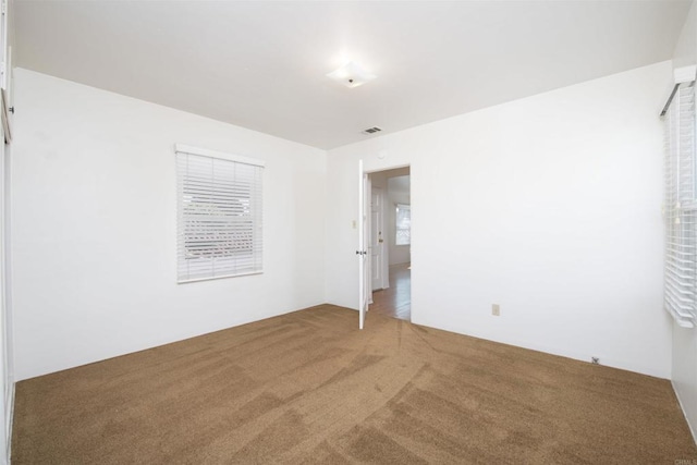 view of carpeted empty room