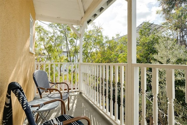 view of balcony