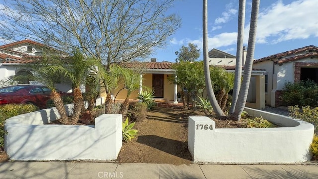 view of mediterranean / spanish house