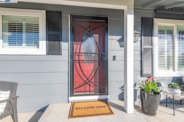 view of entrance to property