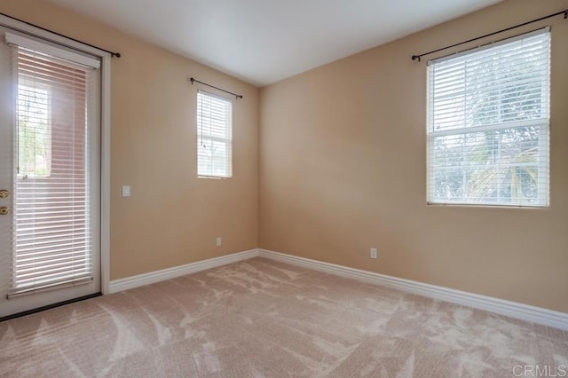 view of carpeted empty room