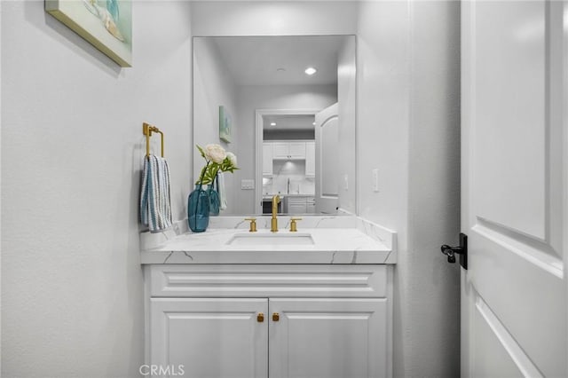 bathroom featuring vanity