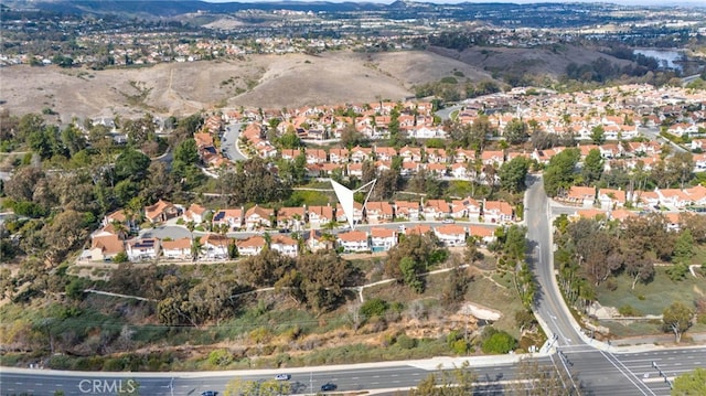 aerial view featuring a mountain view