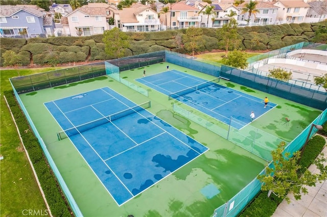 view of tennis court