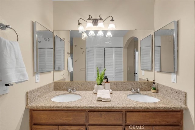 bathroom with vanity