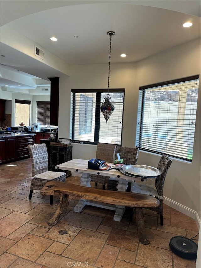 view of dining area