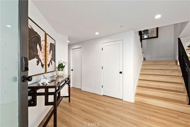 interior space featuring hardwood / wood-style flooring