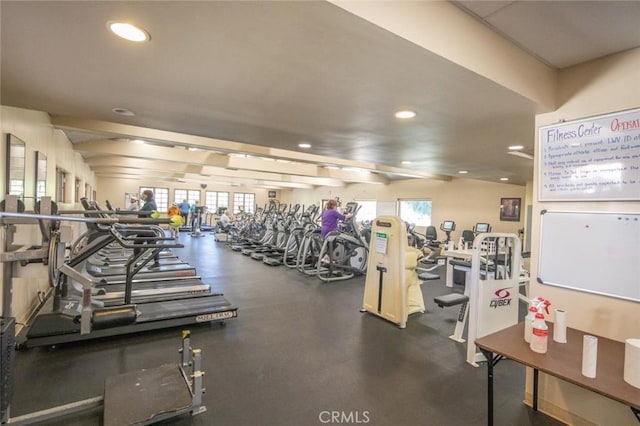 465 Avenida Sevilla Unit C, Laguna Woods, CA 92637 - workout area with recessed lighting