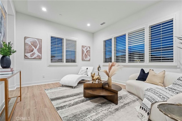 interior space featuring light hardwood / wood-style flooring