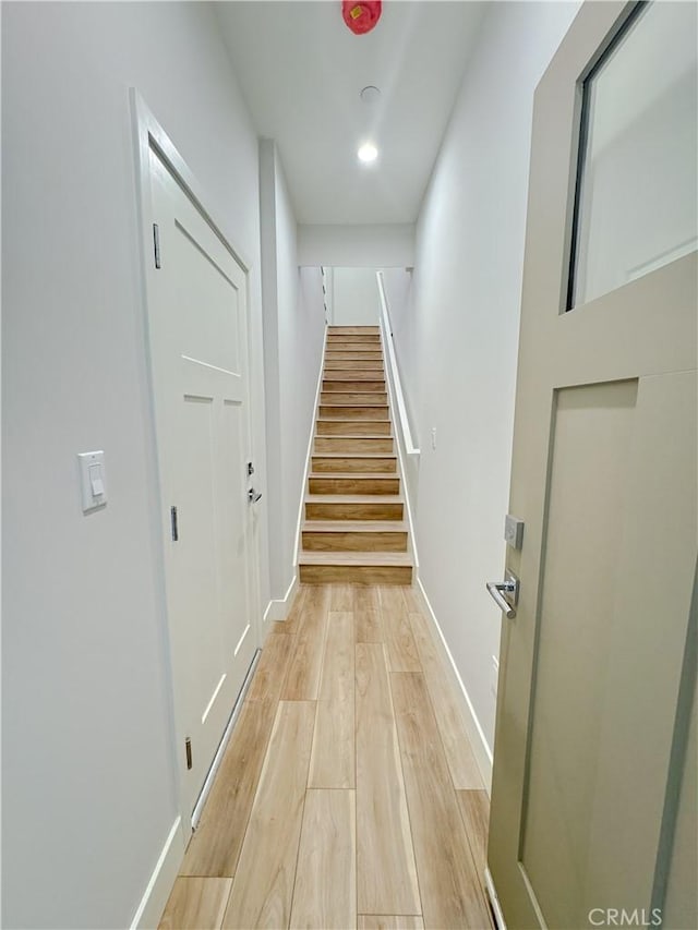 interior space featuring wood-type flooring