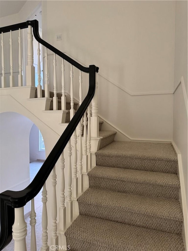 view of staircase