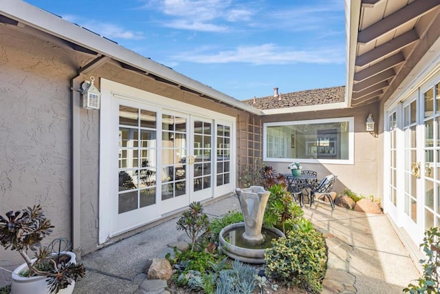 view of patio / terrace with french doors