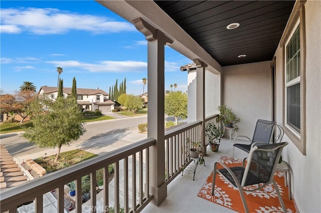 view of balcony