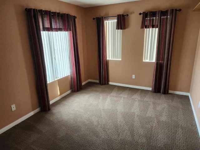 empty room with carpet floors