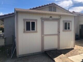 view of outbuilding