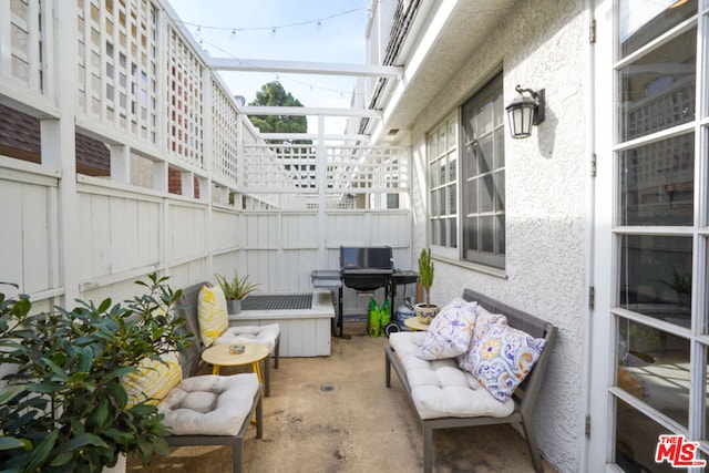 view of patio / terrace with grilling area