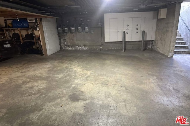 view of basement