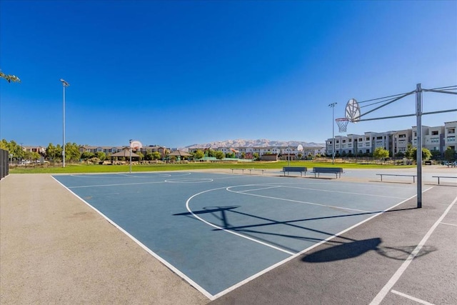 view of basketball court