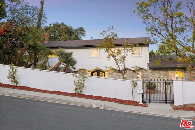 view of front of home