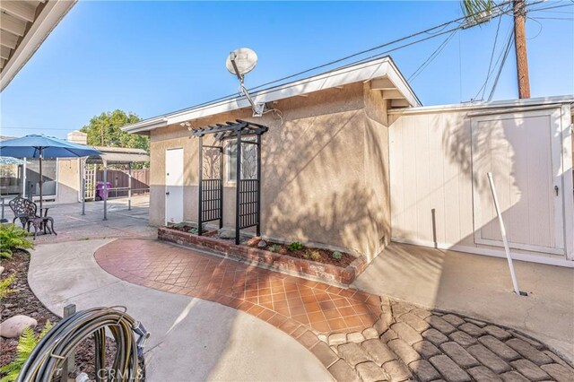 view of patio / terrace with fence