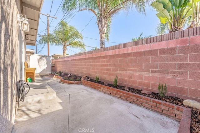 view of patio / terrace featuring a fenced backyard