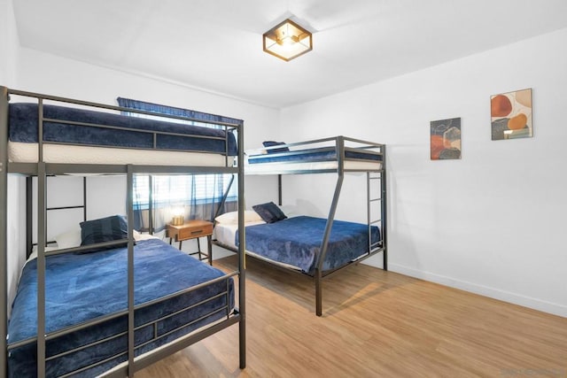 bedroom featuring hardwood / wood-style flooring