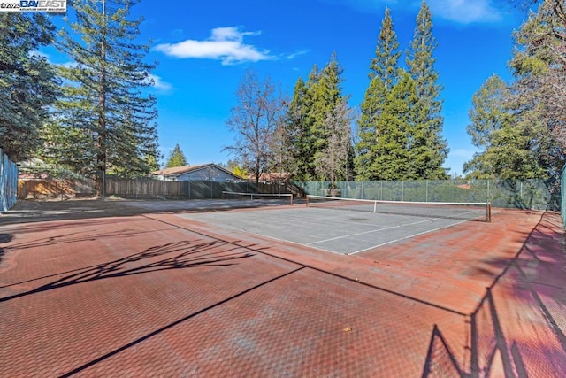 view of tennis court