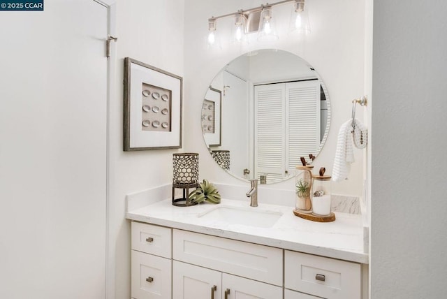 bathroom with vanity