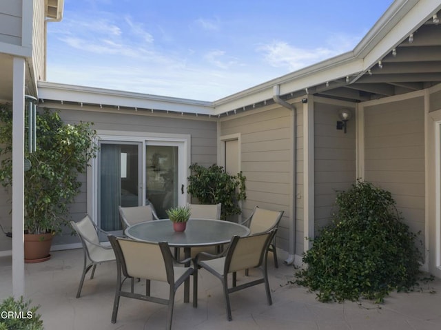 view of patio / terrace featuring outdoor dining area