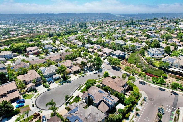 drone / aerial view with a residential view