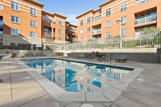 view of pool with a patio area