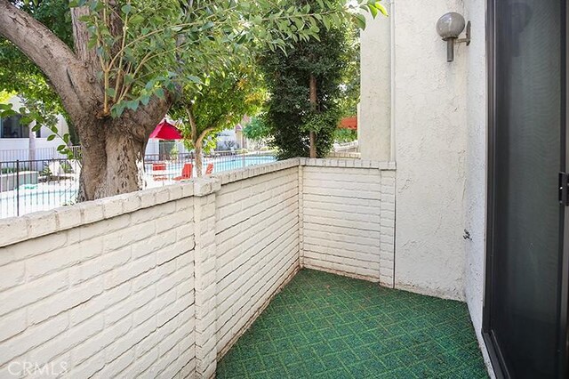 view of balcony