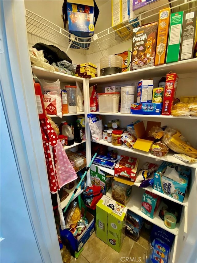 view of pantry