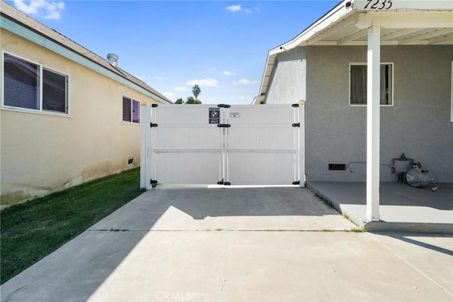 exterior space with a patio