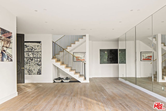 interior space with light wood-type flooring