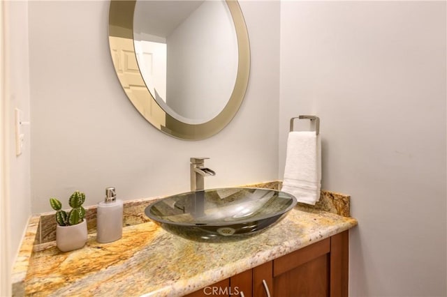 bathroom featuring vanity