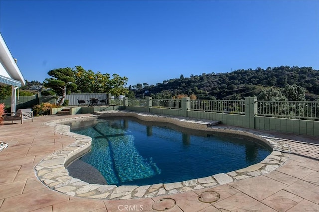 view of pool with a patio