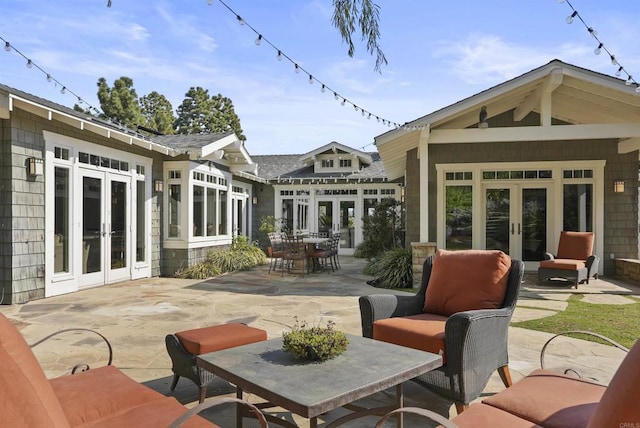 view of patio / terrace with french doors