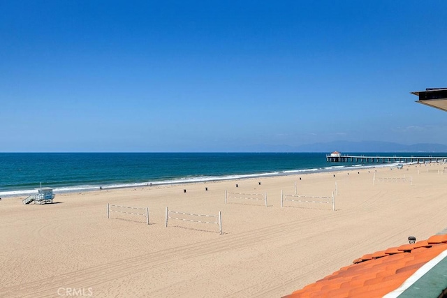 water view with a beach view