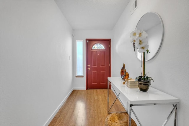 interior space featuring light wood-type flooring