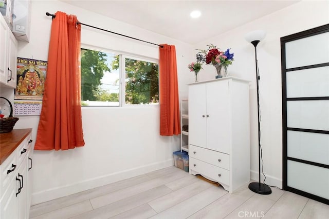 interior space featuring light hardwood / wood-style flooring