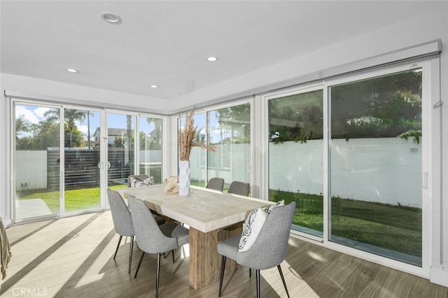 view of sunroom / solarium