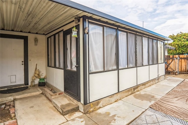 exterior space with fence